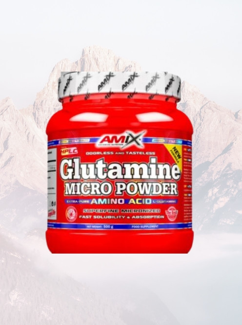 Amix Nutrition L-Glutamine powder micronized- 500 semleges íz 